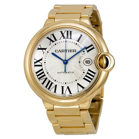 gold men's cartier watch|cartier gold watch price.